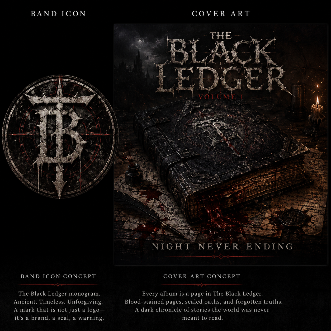 The Black Ledger monogram
